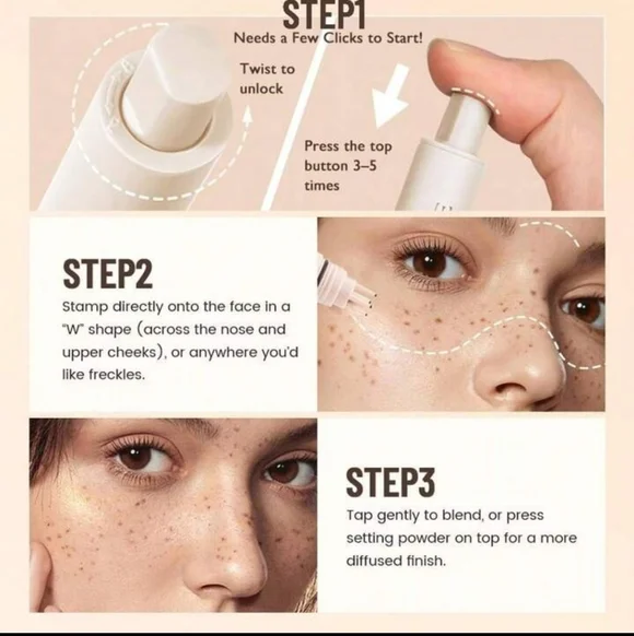 Pagevine Freckle Stamp: Light (1), For Fair Skin With Neutral Tones, 1.5ml, NIB - Picture 4 of 6